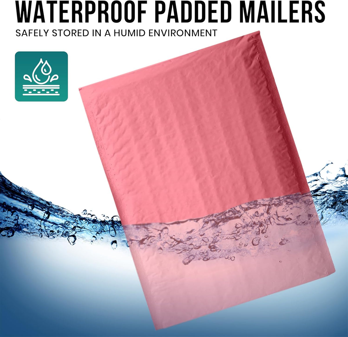 Levex - #000 4" x 8" [10 Pack] Pink Poly Bubble Mailers, Padded Envelope Mailers, Packing Envelope & Mailing Bags for Shipping