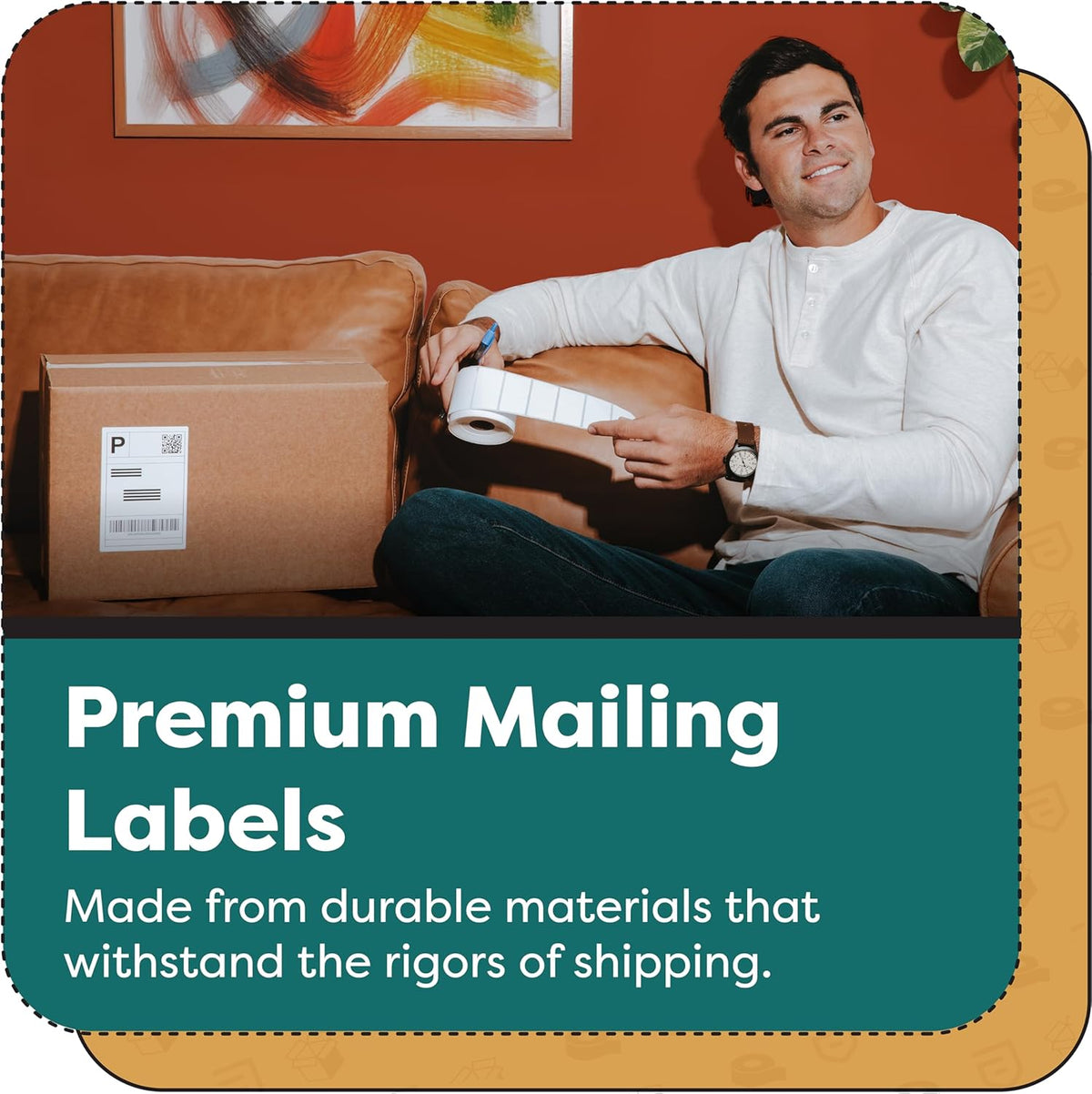 Aegis Adhesives - 2 ¼” X 4” Direct Thermal Labels for Shipping & Postage, Perforated & Compatible with Rollo, Zebra, & Other Desktop Label Printers (12 Rolls, 350/Roll)