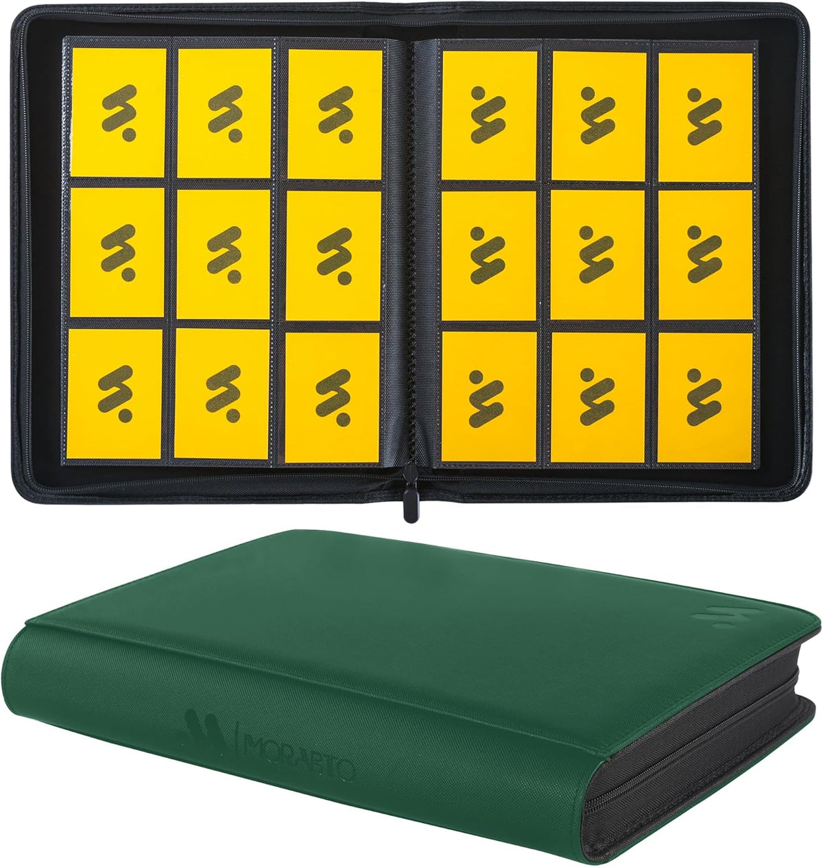 Card Binder 9 Pocket,Trading Card Binder Holds up to 360 Cards with 20 Sleeves,Zipper Card Holder Album Compatible with TCG Card/Game Cards/Sports Card