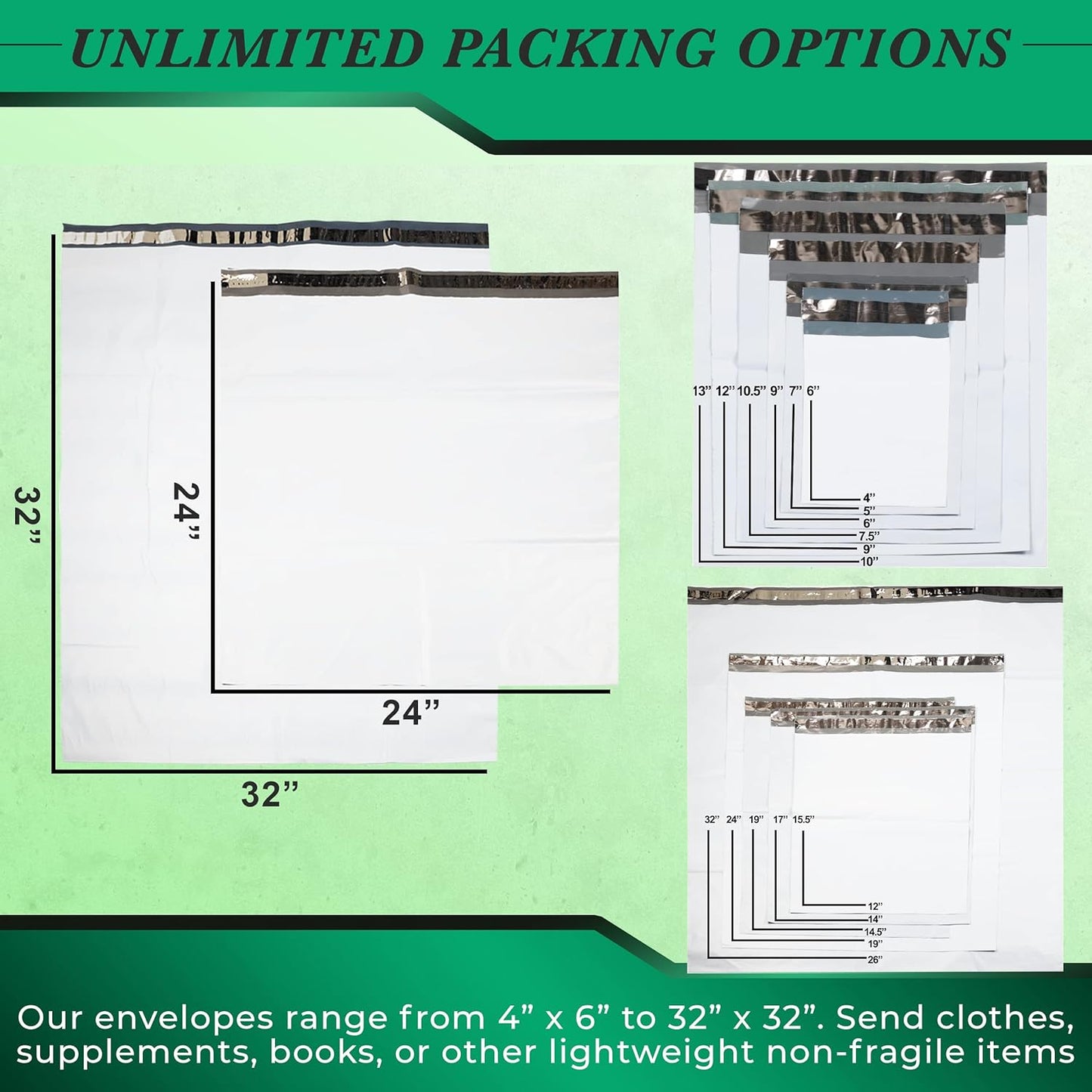 2000 Pack Secure Seal White Poly Mailers Shipping Bags - Safe Shipping with 12x15.5 Mailers Poly Bags - E-Commerce Poly Bags for Shipping - Self Sealing 2 Mil Poly Shipping Envelopes
