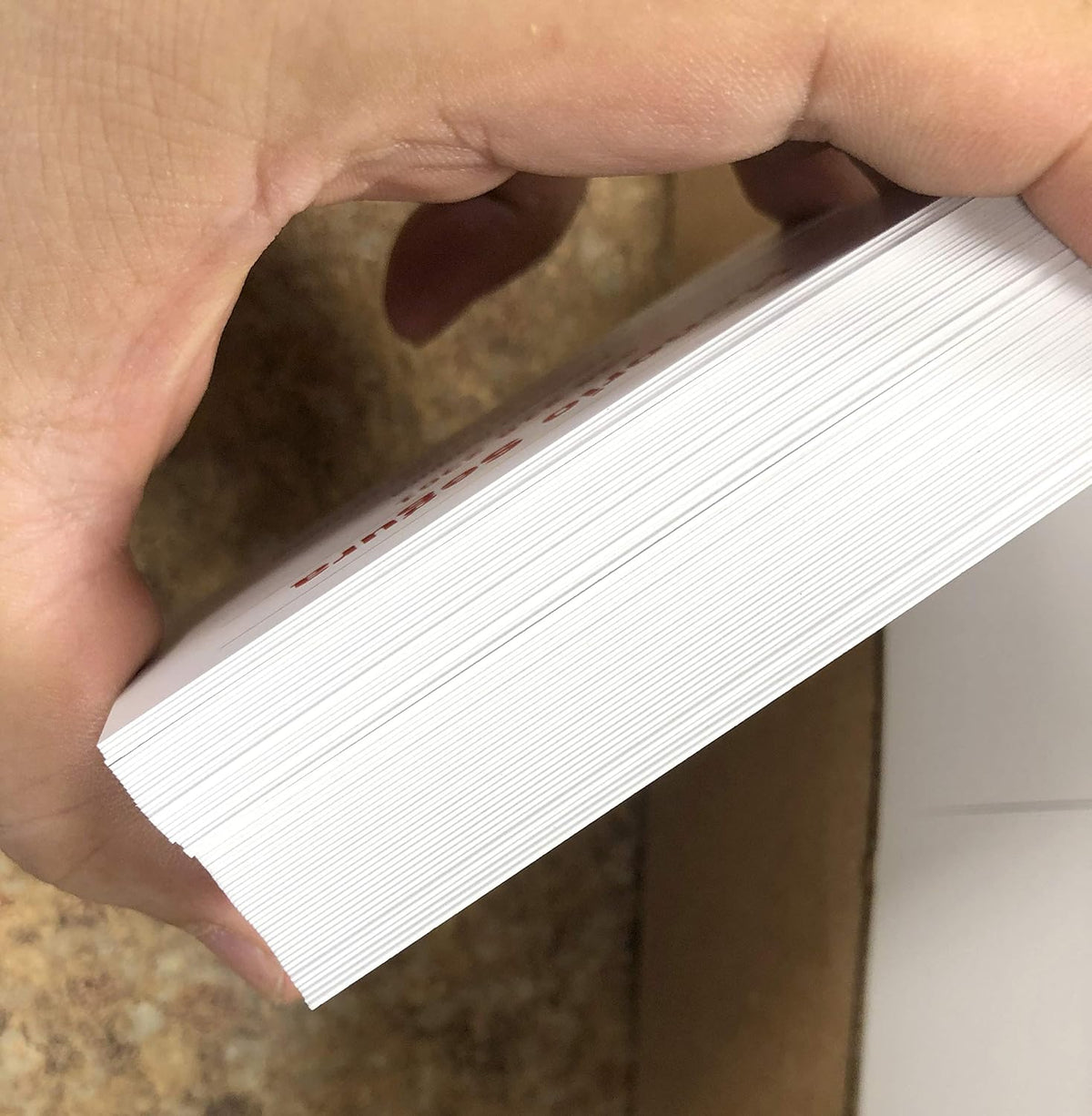 Custom Premium Business Cards, Full color - Marble (350gsm-Thick paper), Made in The USA (Pink Black)