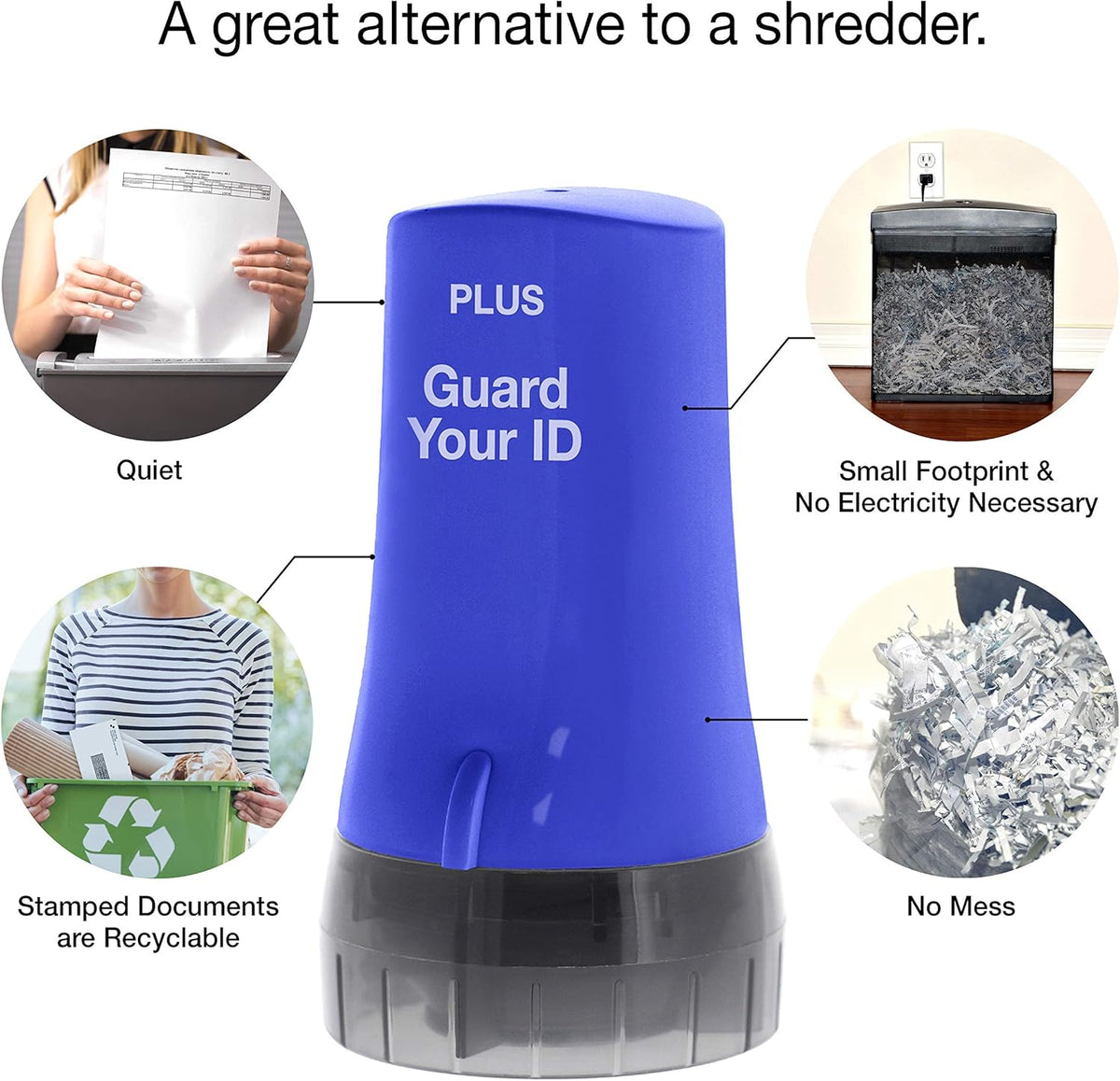 Guard Your ID Advanced Roller 2.0 Identity Theft Prevention Security Stamp Blue