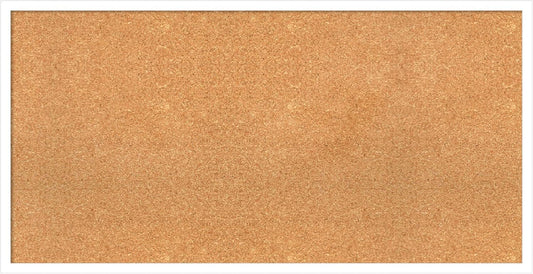 Amanti Art Natural Cork Board for Wall, 21x41 Vision Board with White Frame, Large Corkboard Office Decor for Home Organization, Modern Corkboard Pinboard to Display Items for Home Organization in