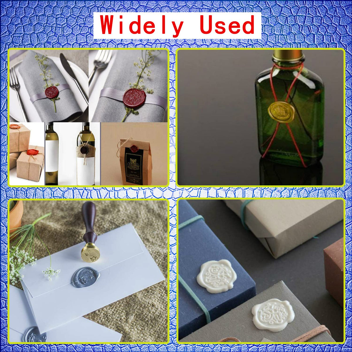 Wax Seal Stamp, ANBOSE Animal Sealing Wax Stamp with Removable Brass Head Wooden Handle, Peacock Wax Sealing Stamp for Envelope Sealing Wax