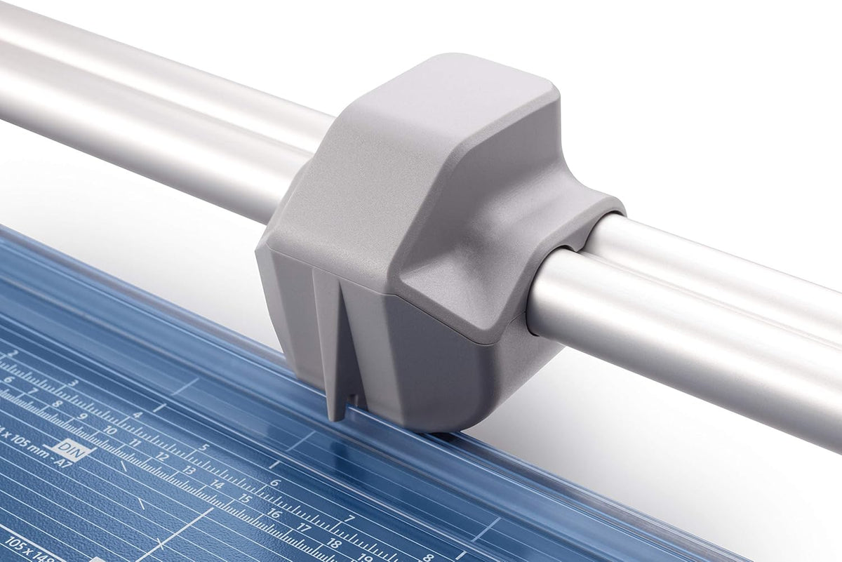 Dahle 554 Professional Rotary Trimmer, 28" Cut Length, 20 Sheet Capacity, Self-Sharpening, Dual Guide Bar, Automatic Clamp, German Engineered Paper Cutter