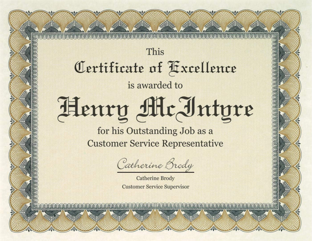 PaperDirect Bronze & Black Standard White Parchment Certificates, 100 Sheets, 8.5 x 11, 28 lb Parchment Paper, Laser & Inkjet Printer Compatible, Perfect for Awards, Employee Recognition