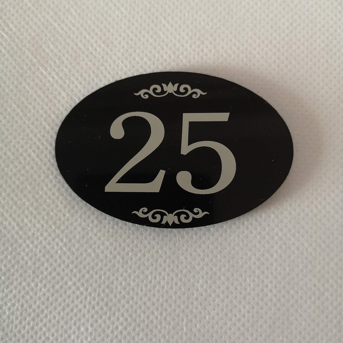 StayMax Locker Number Signs Door Sign with Self-Adhesive Tape Number Black (1-50)