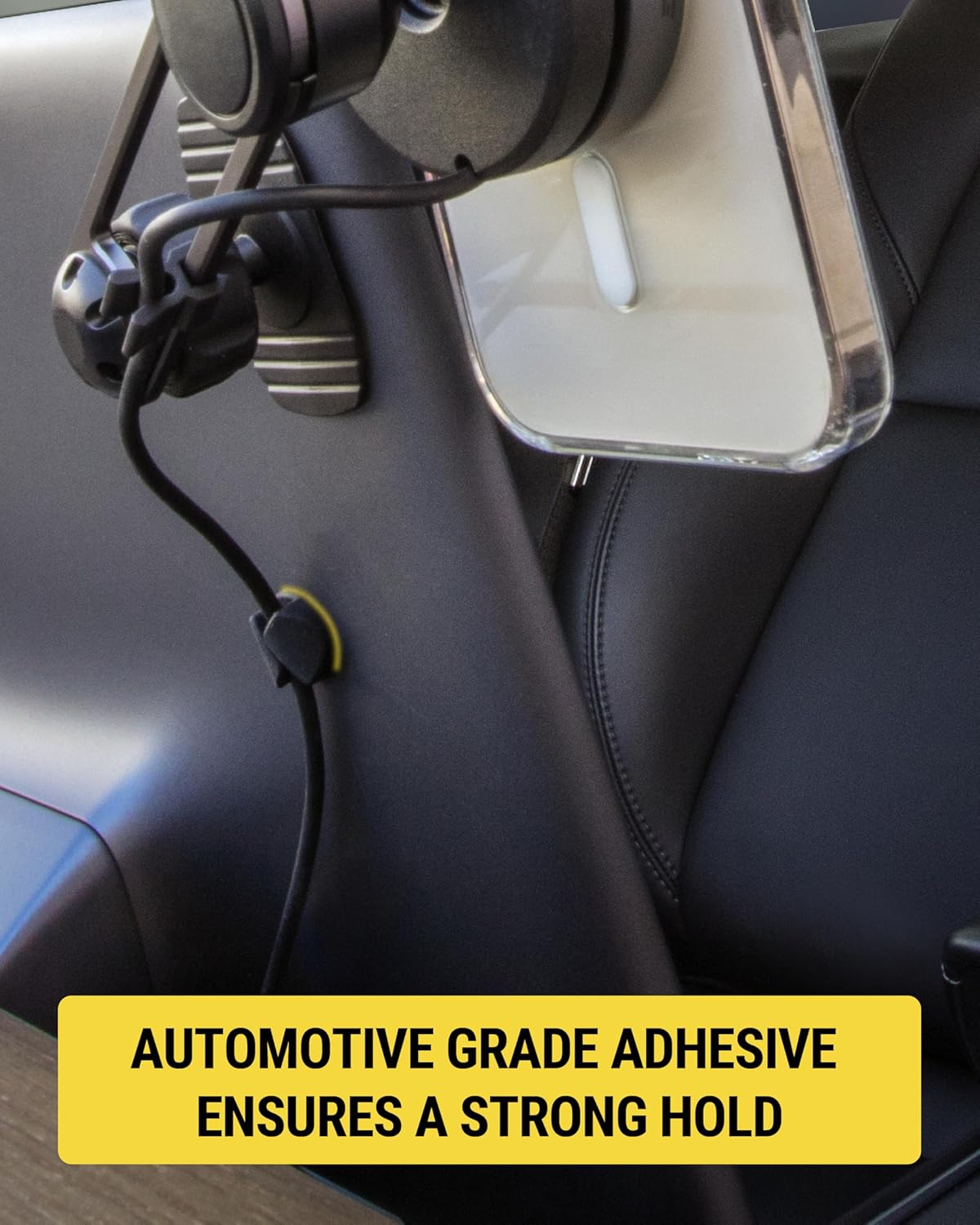 Scosche CMAA2R-6PKRP 6 Pack Adhesive Cable Management Clip Kit in Two Styles, Cord Organizer, Wire Holder for Desk, Nightstand, Phone Charger, Computer, Home, Office, Car, Black