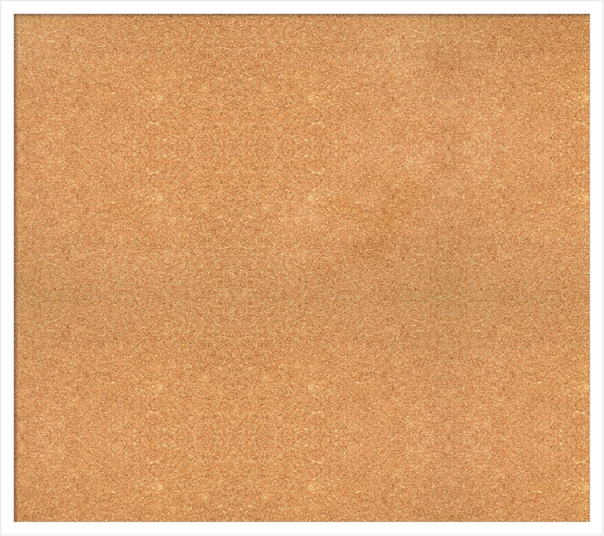 Amanti Art Natural Cork Board for Wall, 31x35 Vision Board with White Frame, Large Corkboard Office Decor for Home Organization, Modern Corkboard Pinboard to Display Items for Home Organization in