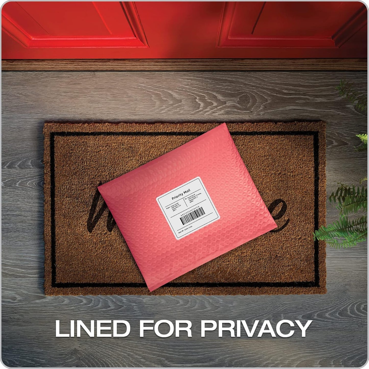 Quality Park Bubble Mailers, 8.25 x 11 Shipping Envelopes, Water Resistant Coral Poly Padded Envelopes, Redi-Strip Peel Off Strip, 25/Box (QUA85871)