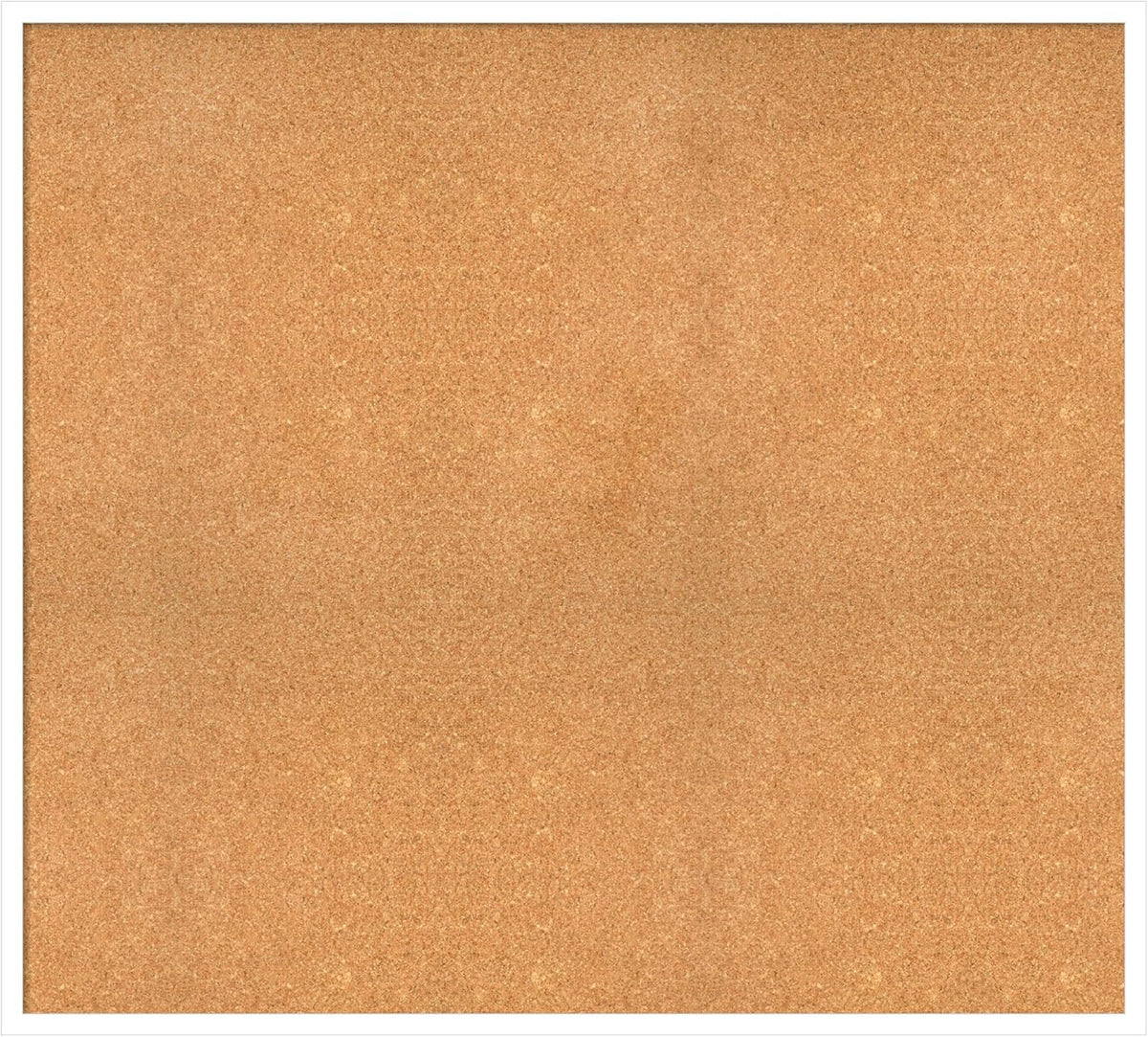 Amanti Art Natural Cork Board for Wall, 37x41 Vision Board with White Frame, Oversize Corkboard Office Decor for Home Organization, Modern Corkboard Pinboard to Display Items for Home Organization in