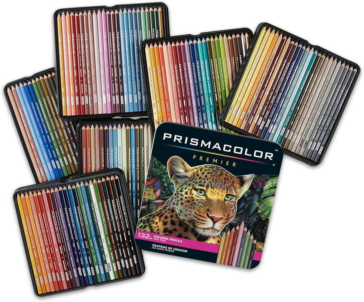 Prismacolor Premier Colored Pencils, Soft Core, 132 Pack