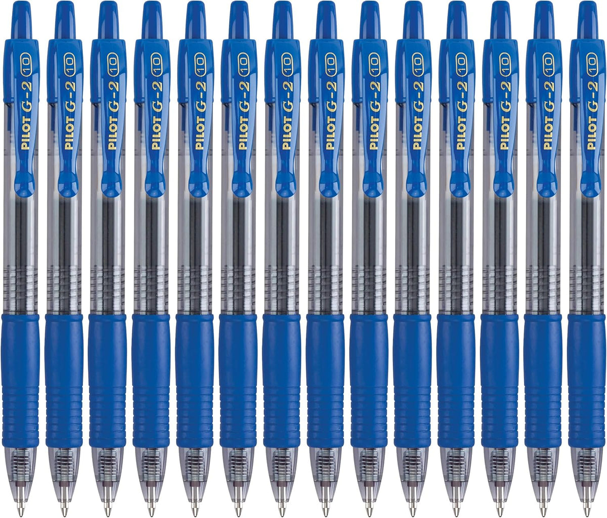 Pilot, G2 Premium Gel Roller Pens, Bold Point 1 mm, Pack of 14, Blue