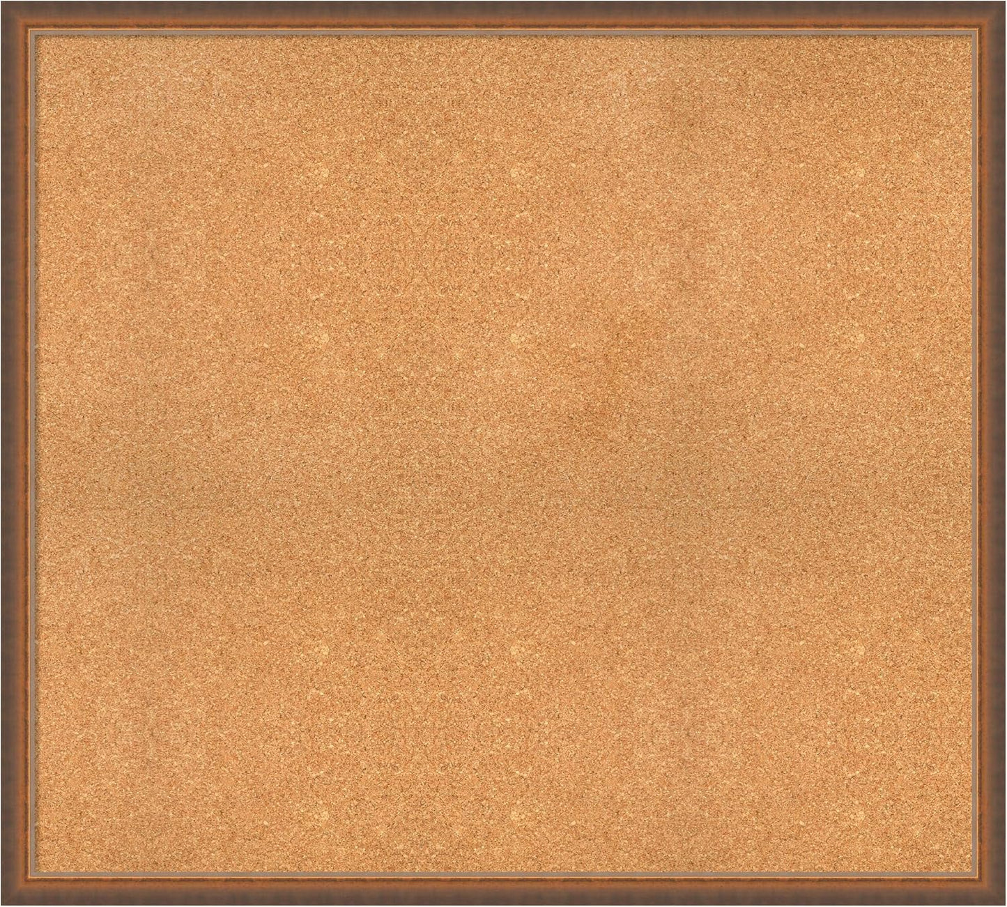 Amanti Art Natural Cork Board for Wall, 36x40 Vision Board with Bronze Frame, Oversize Corkboard Office Decor for Home Organization, Modern Corkboard Pinboard to Display Items for Home Organization