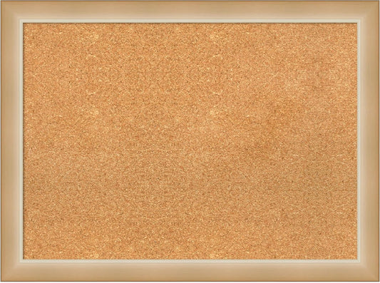 Amanti Art Natural Cork Board for Wall, 23x31 Vision Board with Gold Frame, Medium Corkboard Office Decor for Home Organization, Modern Corkboard Pinboard to Display Items for Home Organization in