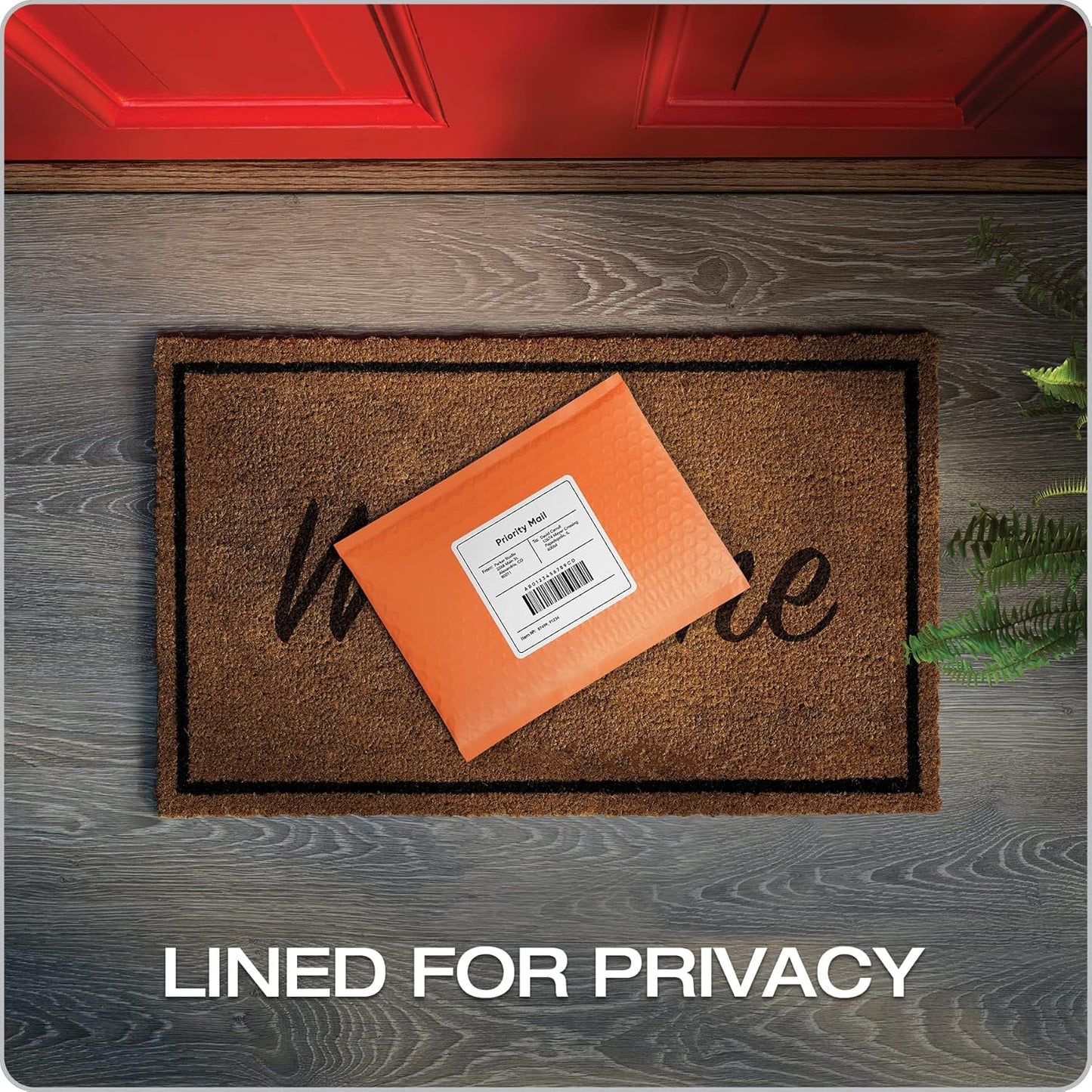 Quality Park Bubble Mailers, 6 x 9 Shipping Envelopes, Water Resistant Orange Poly Padded Envelopes, Redi-Strip Peel Off Closure, 50/Box (QUA85863)