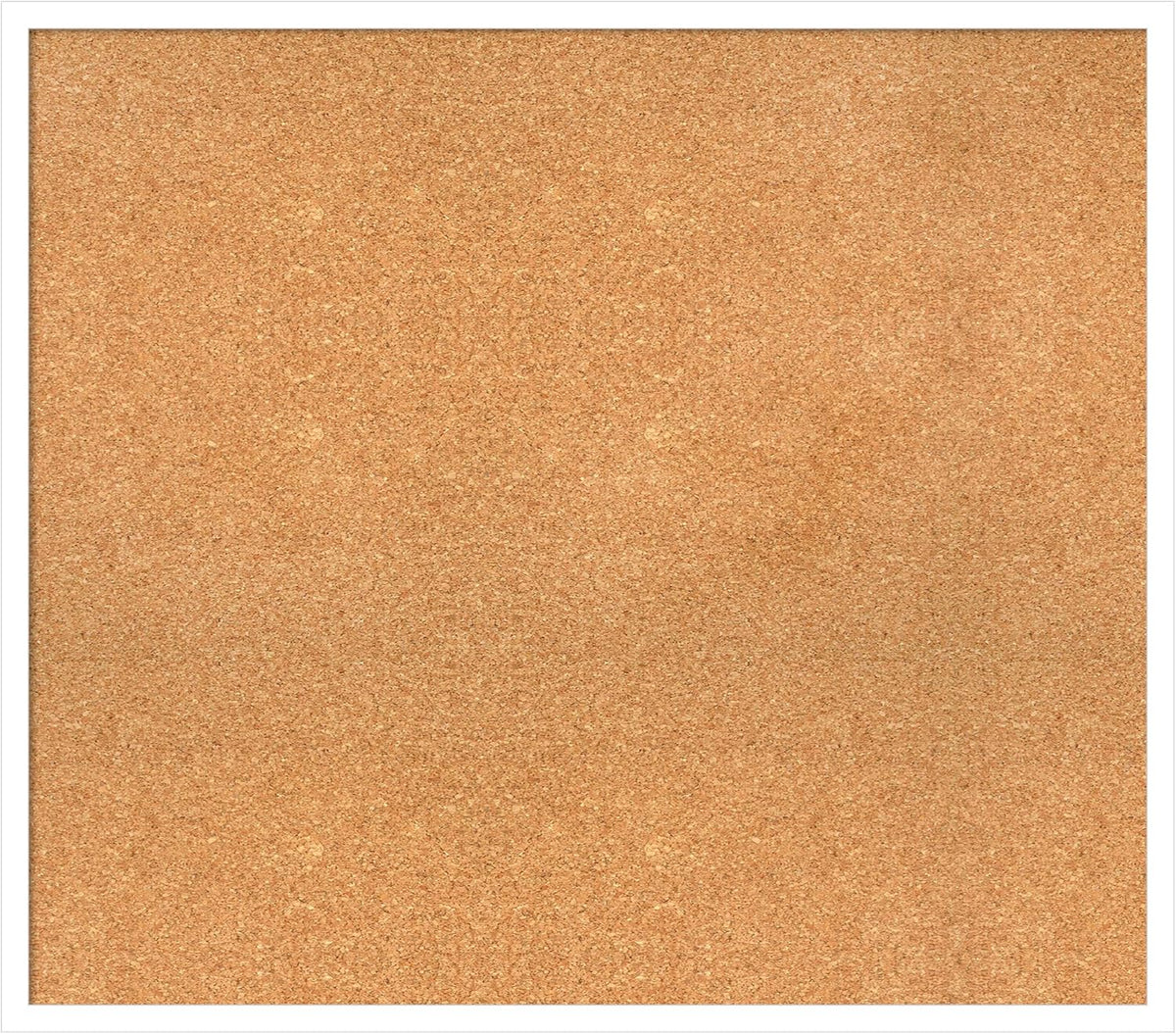 Amanti Art Natural Cork Board for Wall, 29x33 Vision Board with White Frame, Large Corkboard Office Decor for Home Organization, Modern Corkboard Pinboard to Display Items for Home Organization in