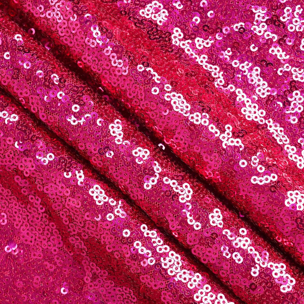 Eternal Beauty Hot Pink Sequin Backdrop, 20x10 Ft Glitter Background Curtains for Shimmer Photography Party Wedding Birthday Back Drop Decor