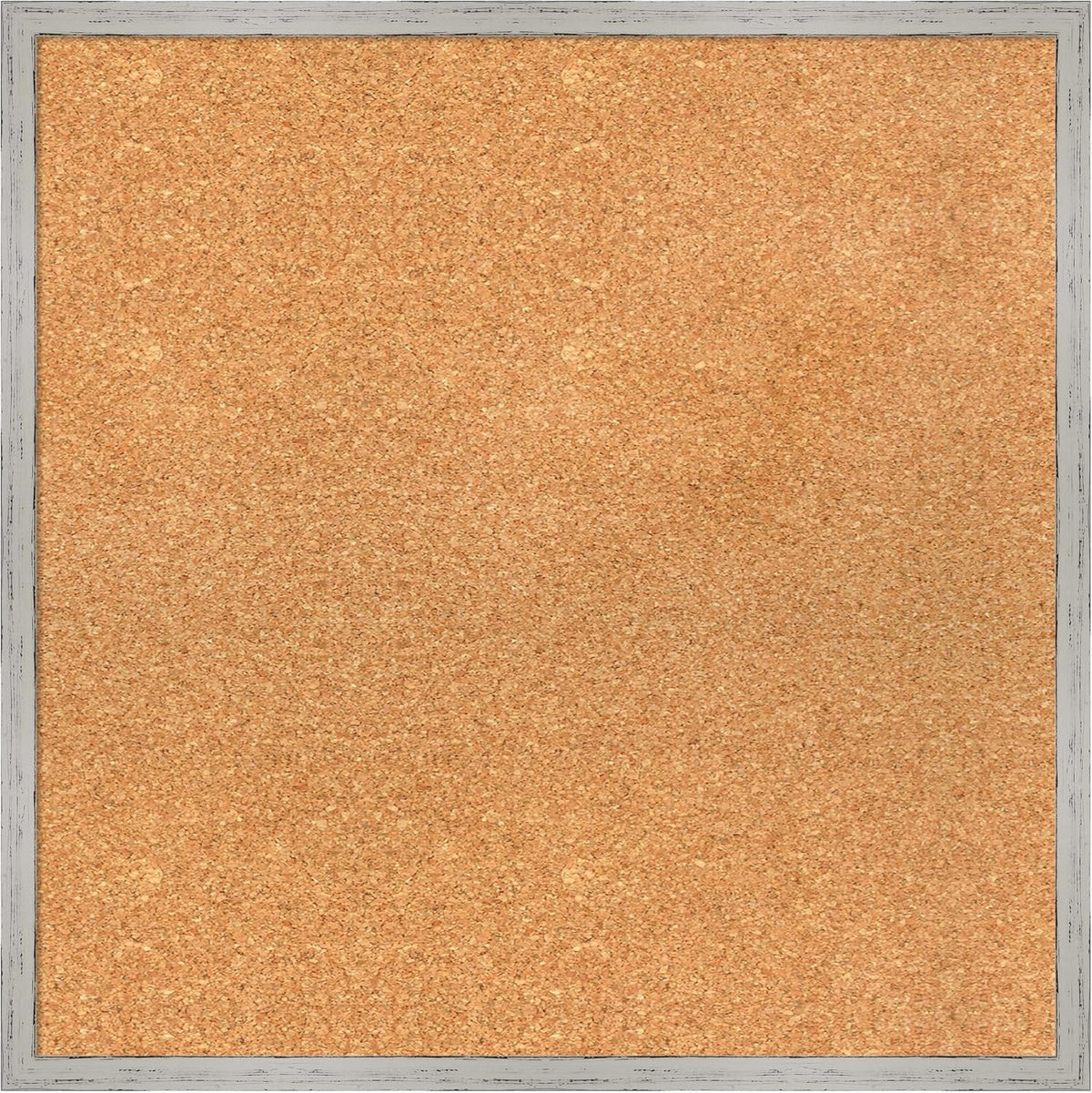 Amanti Art Natural Cork Board for Wall, 23x23 Vision Board with White Frame, Medium Corkboard Office Decor for Home Organization, Cottage Corkboard Pinboard to Display Items for Home Organization in