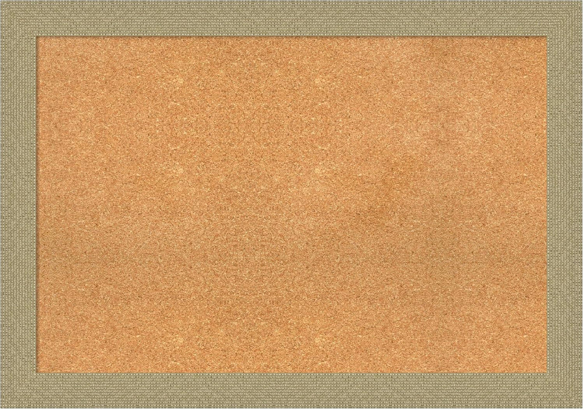 Amanti Art Natural Cork Board for Wall, 28x40 Vision Board with Gold Frame, Large Corkboard Office Decor for Home Organization, Casual Corkboard Pinboard to display items for home organization