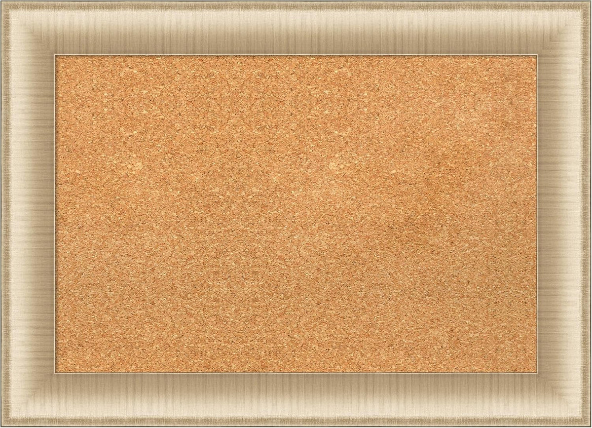 Amanti Art Natural Cork Board for Wall, 21x29 Vision Board with Gold Frame, Medium Corkboard Office Decor for Home Organization, Casual Corkboard Pinboard to Display Items for Home Organization in
