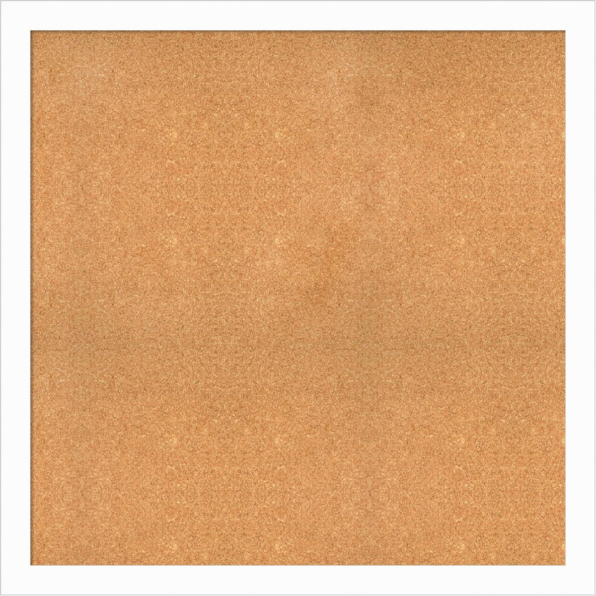 Amanti Art Natural Cork Board for Wall, 39x39 Vision Board with White Frame, Oversize Corkboard Office Decor for Home Organization, Casual Corkboard Pinboard to Display Items for Home Organization in