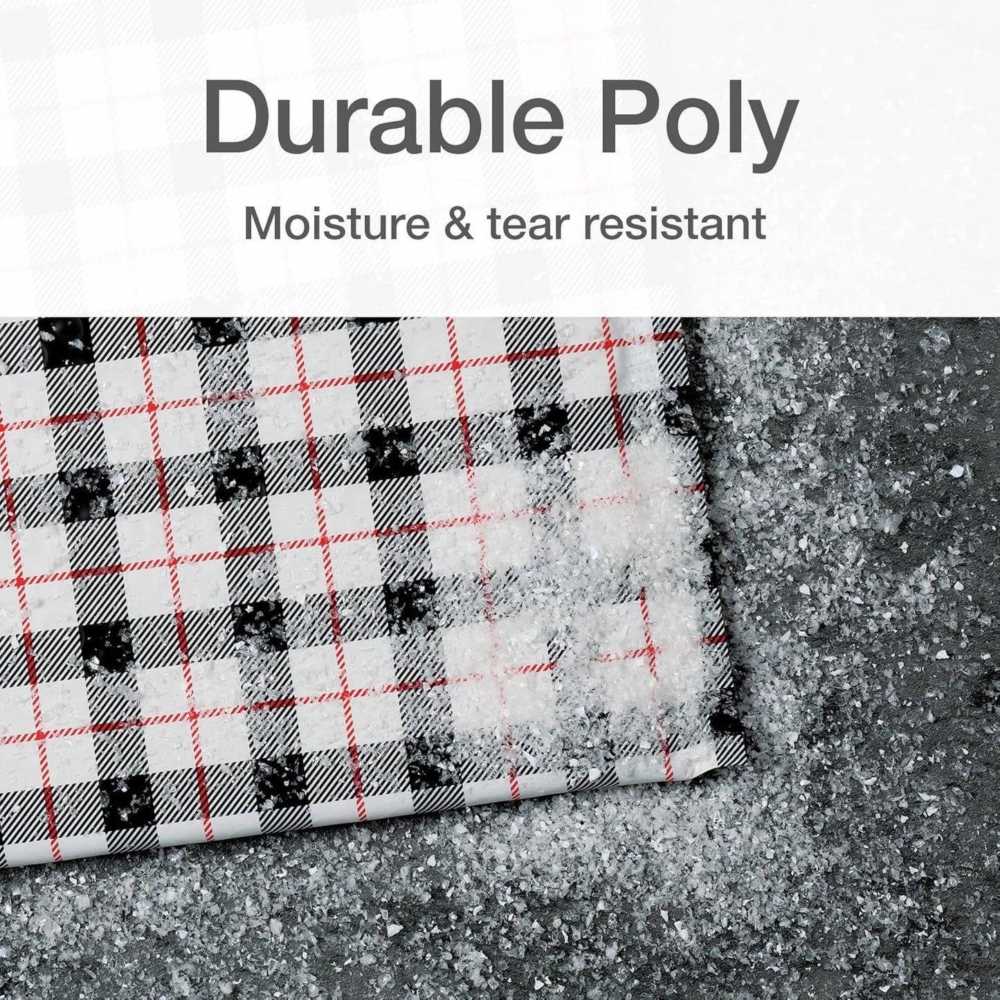 Quality Park Bubble Mailers, 8.25 x 11, Shipping Envelopes, Water Resistant Poly Padded Envelopes, Plaid, 25 Pack (QUA85872)