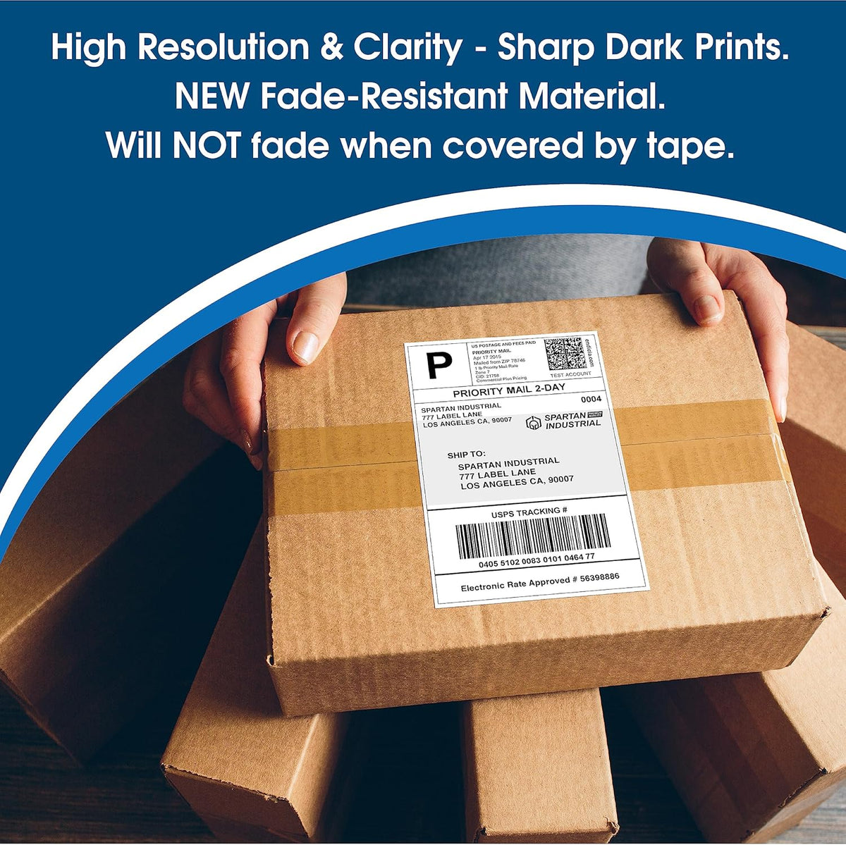 Spartan Industrial - Compatible Labels Replacement for DYMO 30857-2-1/4" X 4” Name Tag Labels (10 Pack)