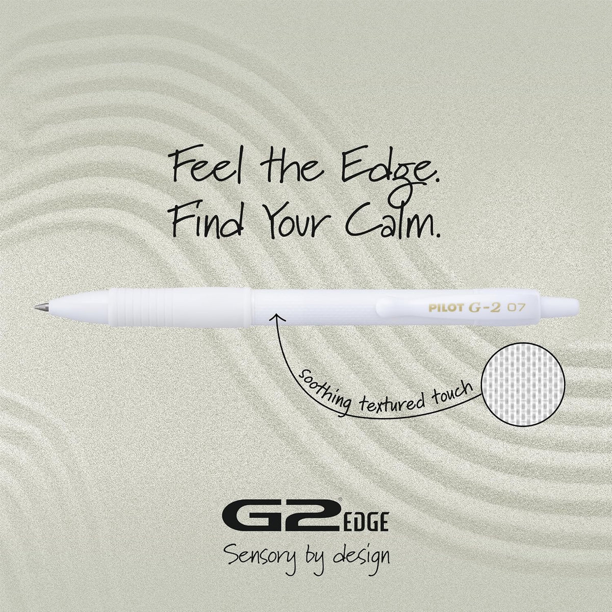 PILOT, G2 Premium Gel Roller Pens, G2 Edge White, Sensory Writing Experience, 12ct box, Fine Point 0.7 mm